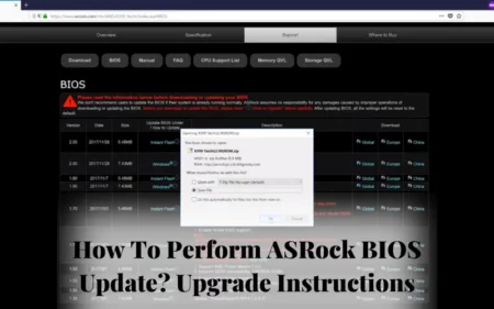 How To Perform ASRock BIOS Update Upgrade Instructions