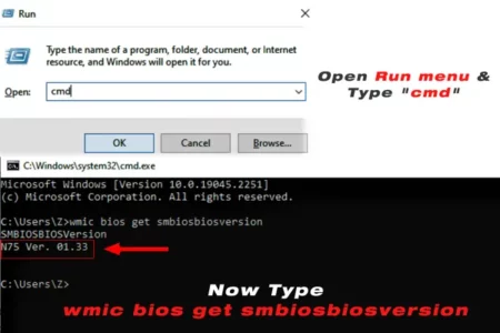 How to Check BIOS Version on Command Prompt