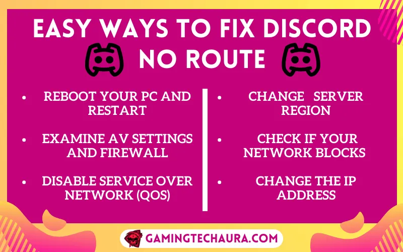 Easy Ways to Fix Discord No Route