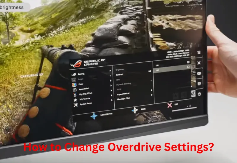 How to Change Overdrive Settings
