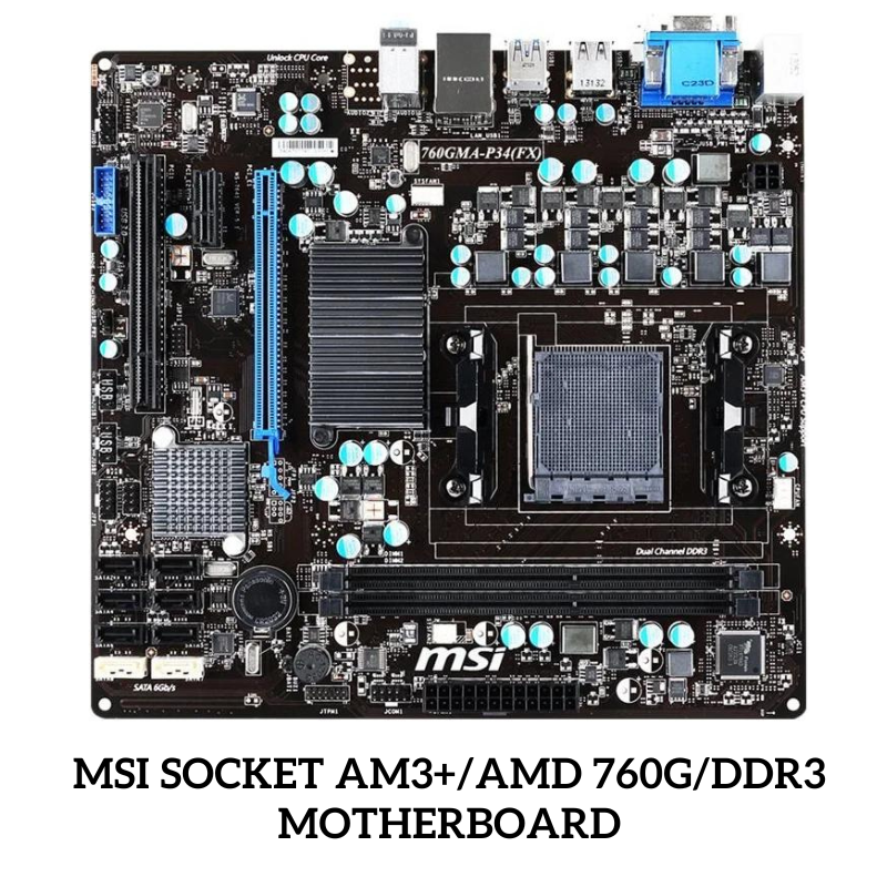 MSI Socket AM3+AMD 760GDDR3 Motherboard