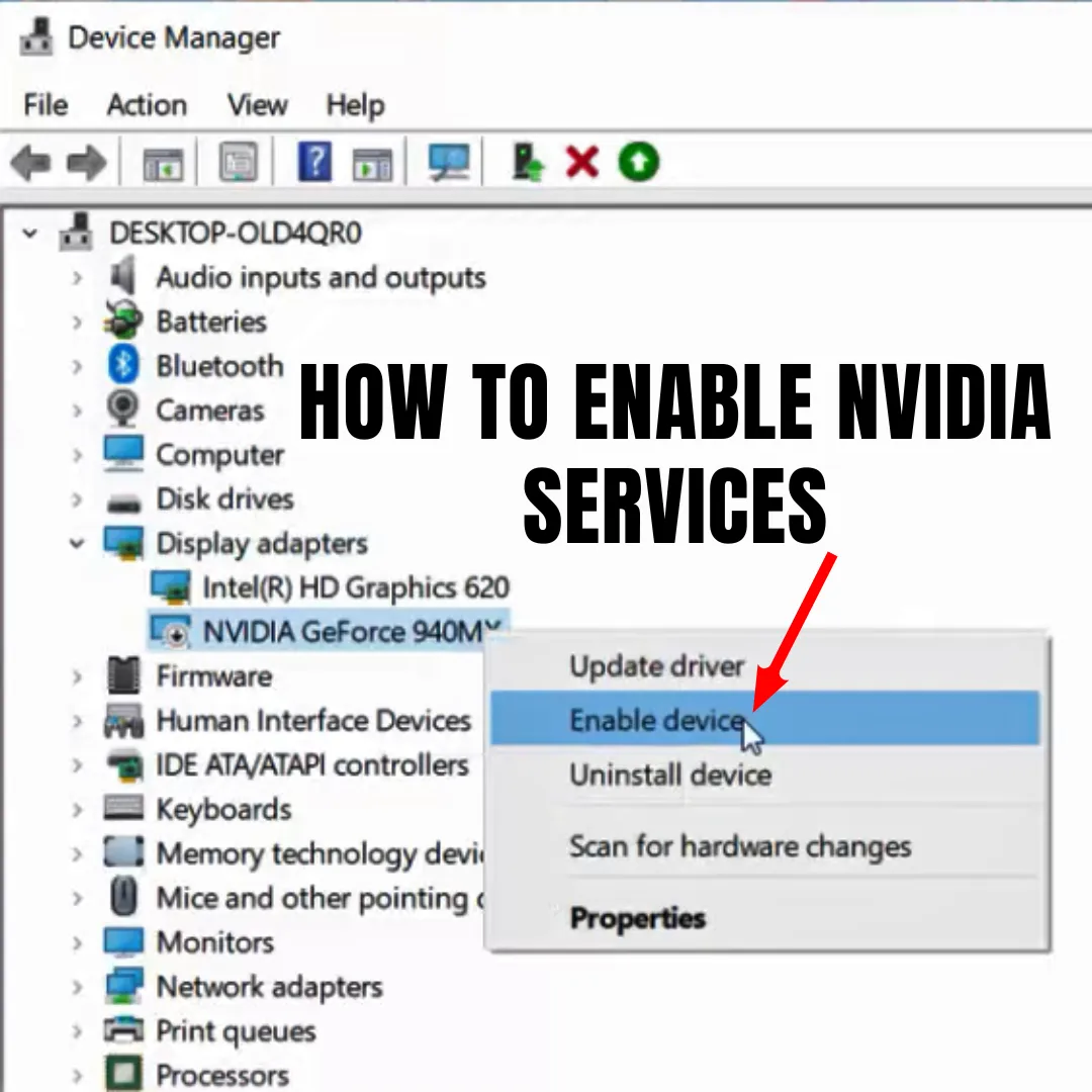 Nvidia Services Enabling Problems