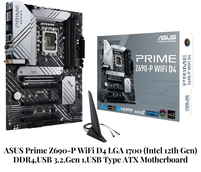ASUS Prime Z690-P WiFi D4 LGA1700 (Intel 12th Gen) ATX Motherboard