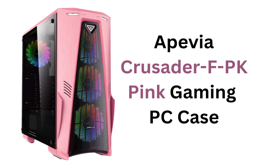 Apevia Crusader-F-PK Pink Gaming PC Case