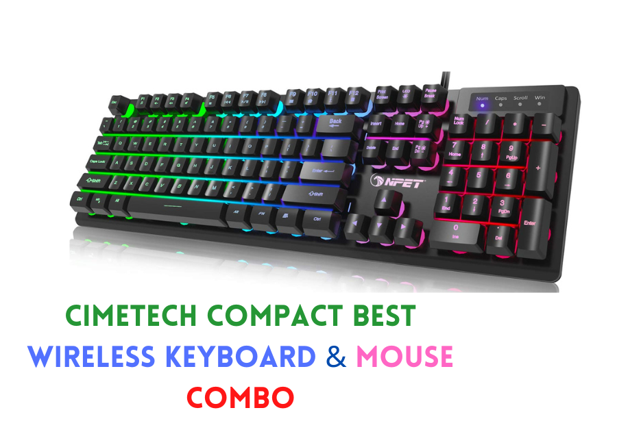 Cimetech Compact Best Wireless Keyboard & Mouse Combo