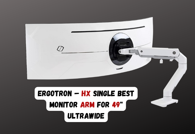 Ergotron – HX Single Best Monitor Arm for 49'' Ultrawide