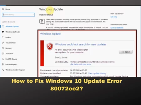 How to Fix Windows 10 Update Error 80072ee2