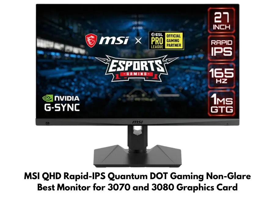 MSI QHD Rapid-IPS Quantum DOT Gaming Non-Glare Best Monitor for 3070 and 3080 Graphics Card