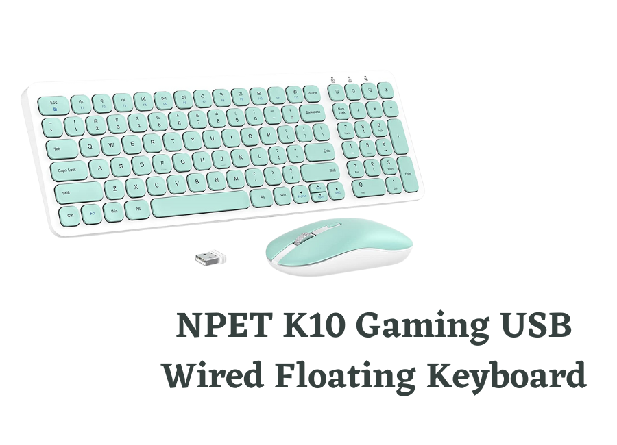 NPET K10 Gaming USB Wired Floating Keyboard