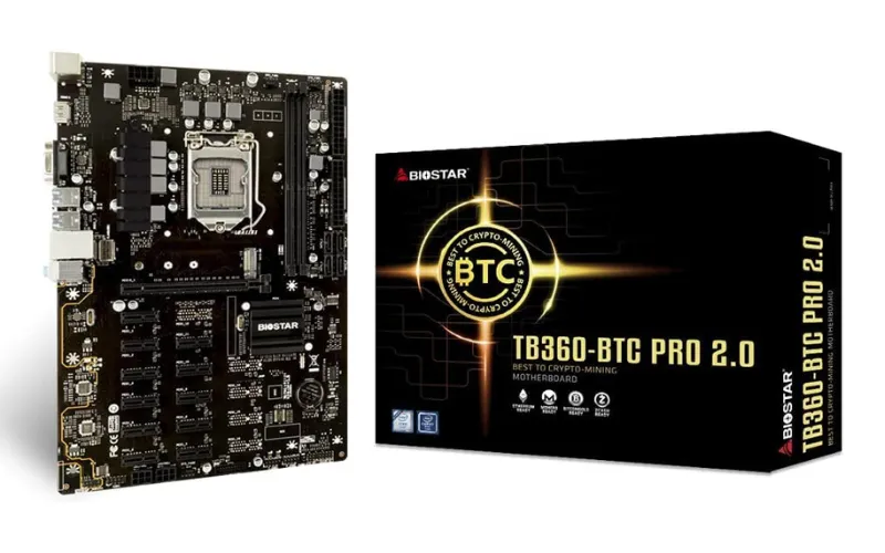 Biostar TB360-BTC PRO Motherboard Upgraded Model for Intel i7 8700k