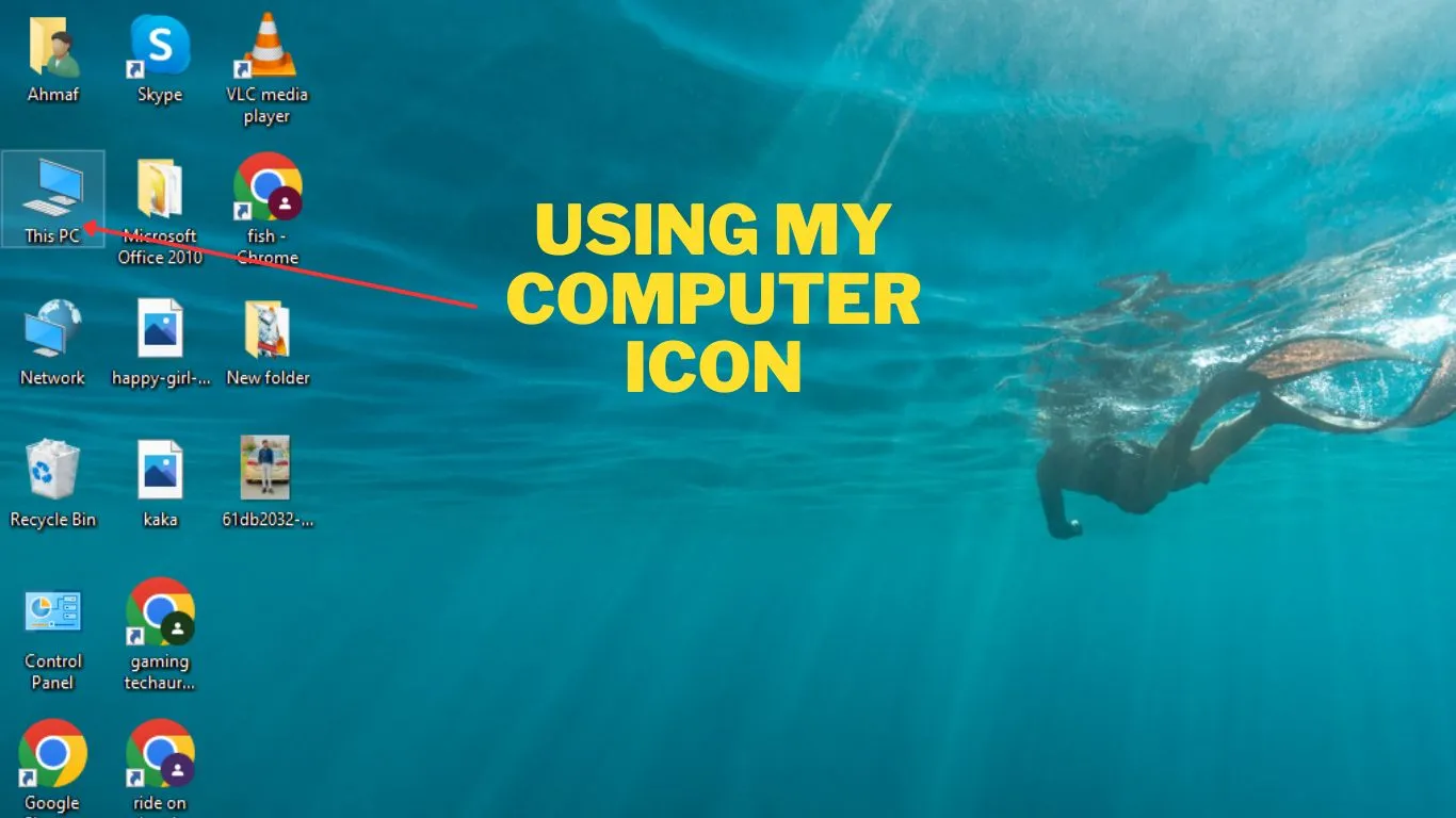 Using My Computer Icon