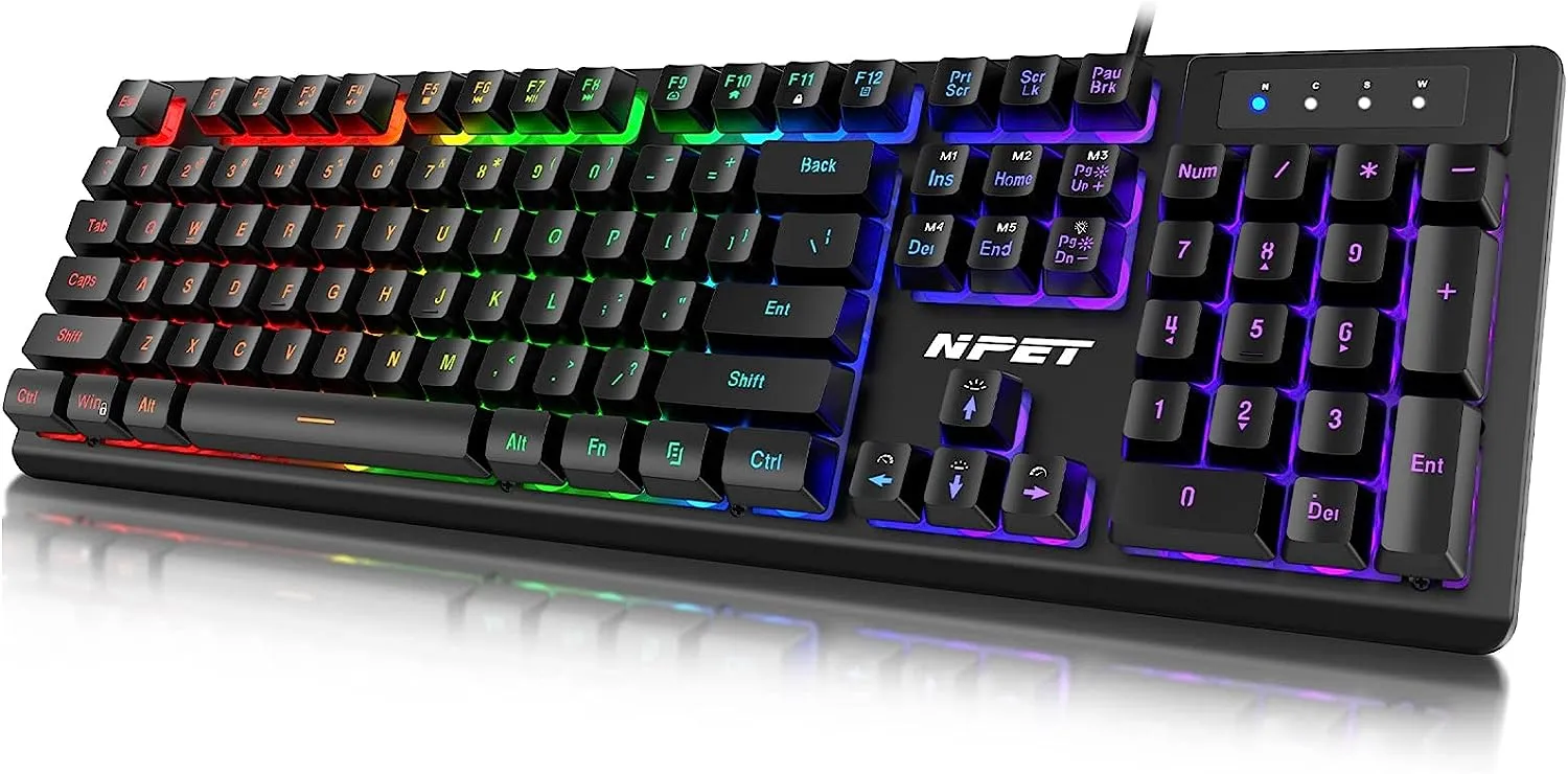 NPET K10 Wired Gaming Keyboard