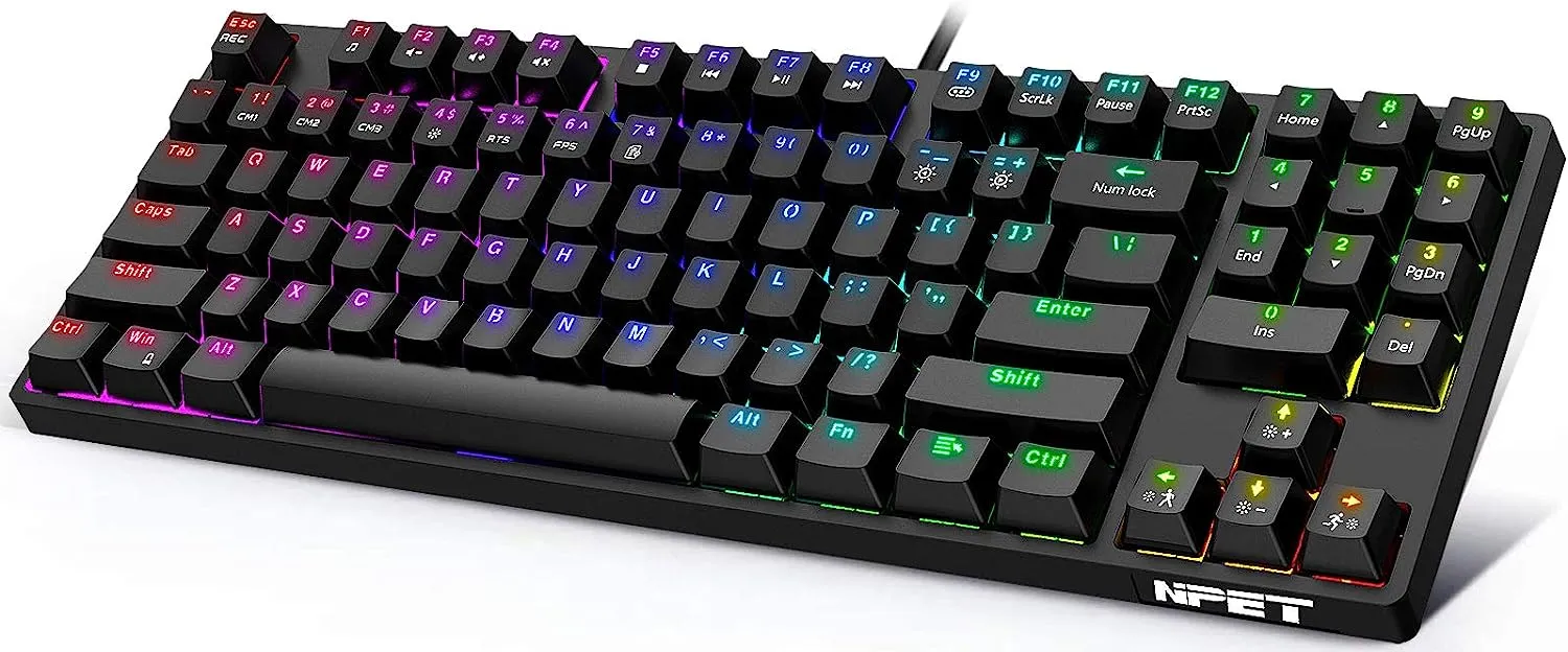 NPET K80 TKL Tenkeyless Gaming Keyboard