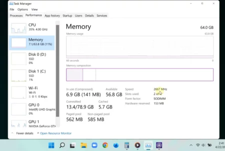 How To Check RAM Speed Windows 11